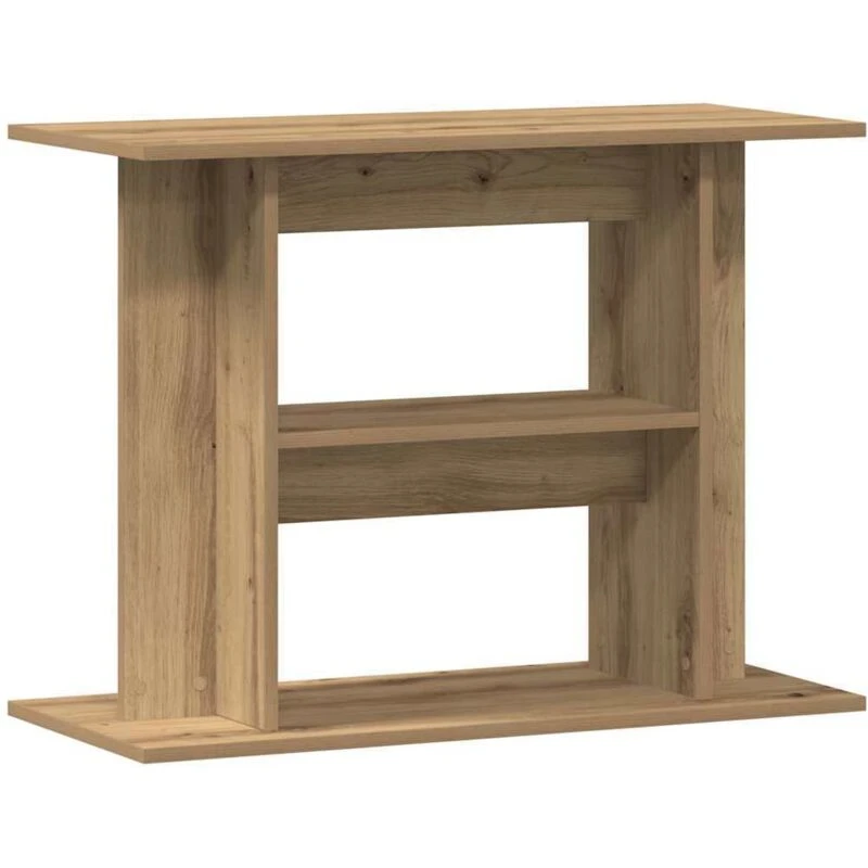 Image of vidaXL Aquarium Stand Artisan Oak 80x35x60cm Engineered Wood, Brown 857273
