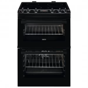 Image of Zanussi ZCI66250BA Double Oven Induction Hob Electric Cooker