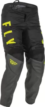Image of Fly Racing F-16 Motocross Pants, black-yellow, Size 28, black-yellow, Size 28
