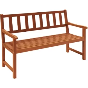 Image of Kesington Garden Bench Acacia Wood 2 Seater Park Bench Outdoor Furniture