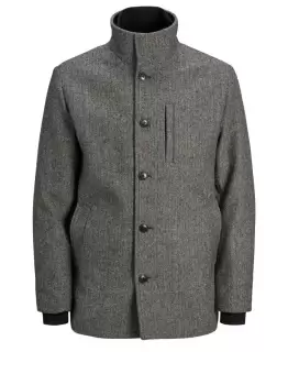 Image of JACK & JONES Wool Blend Jacket Men Grey