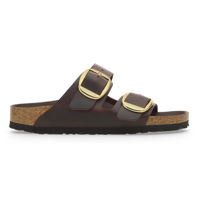Image of Birkenstock Womens sandals Birkenstock Arizona Big Buckle Oiled Leather Rouge Female 36 Etroit