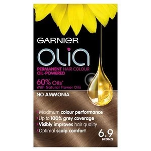 Image of Garnier Olia 6.9 Bronze Brown Permanent Hair Dye Brunette