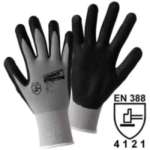 Image of L+D worky NITRIL GRID 1167-7 Nylon Protective glove Size 7, S EN 388 CAT II 1 Pair