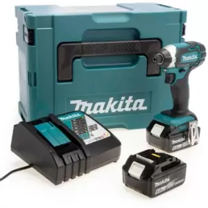 Image of Makita - DTD152RGJ 18V lxt Impact Driver (2 x 6.0Ah Batteries) in MakPac Case DTD152RGJ