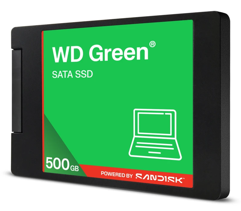 Image of SanDisk SanDisk Green WD SATA SSD 2,5"/7mm POWERED BY 500 GB WDS500G5G0A-00CPT0