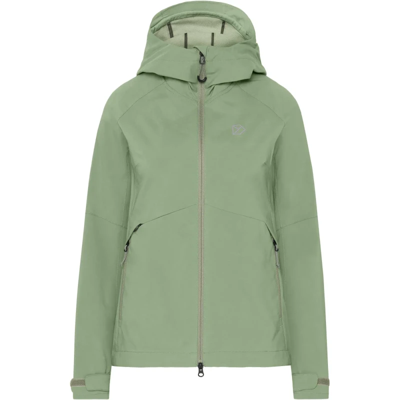 Image of Womens hooded jacket Didriksons Petra 5 Vert Female 46