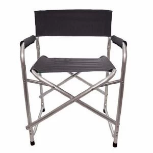 Image of Zexum Folding Directors Canvas Garden Chair - Black