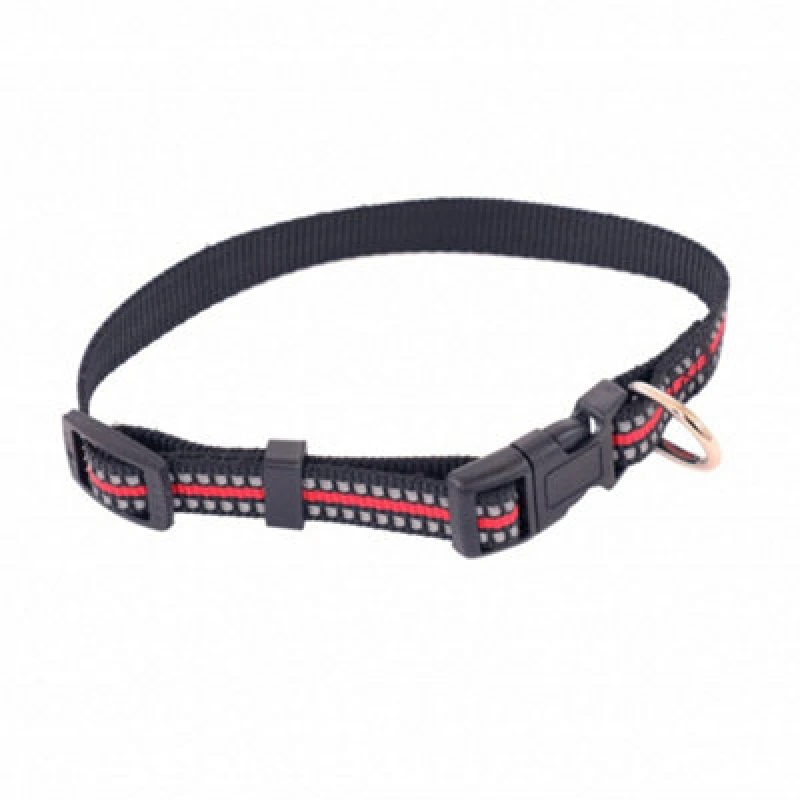 Image of Oypla Adjustable Comfortable Reflective Dog Collar Red