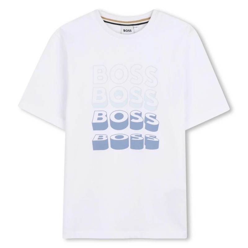 Image of Boss Boss SS T Shirt Jn63 Regular Fit T-Shirts 6Y White 59464601155