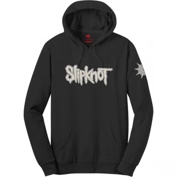 Image of Slipknot - Logo & Star Mens Large Pullover Hoodie - Black