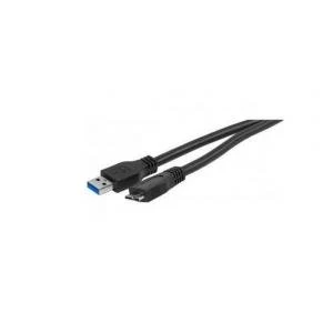 Image of USB 3.0 A To Micro B Cable Black 1.8m