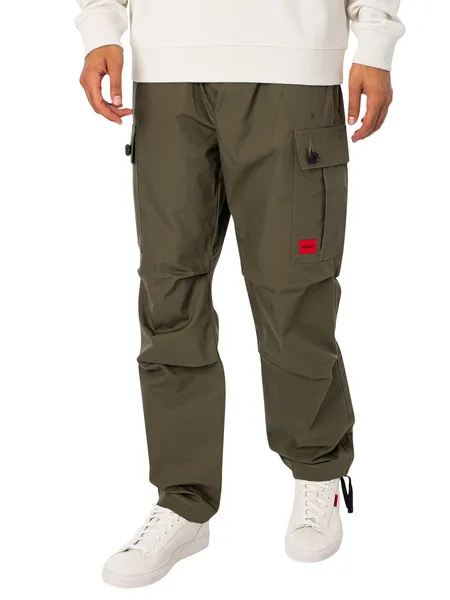 Image of HUGO Garlo233 Cargo Trousers Dark Beige 36W x 32L