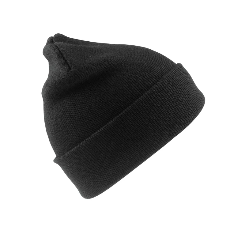 Image of Result Woolly Beanie in Black Unisex One Size
