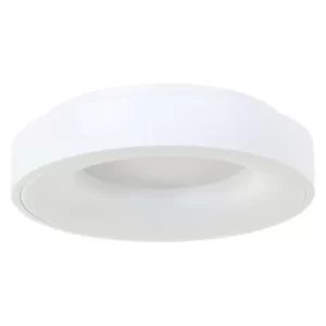 Image of Sienna Ring Sled Cylindrical Ceiling Light White Matt