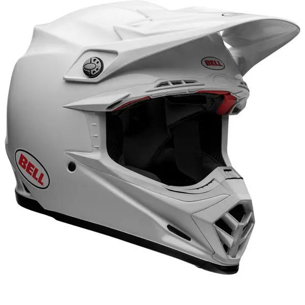 Image of Bell Moto-9S Flex Solid Gloss White Full Face Helmet S