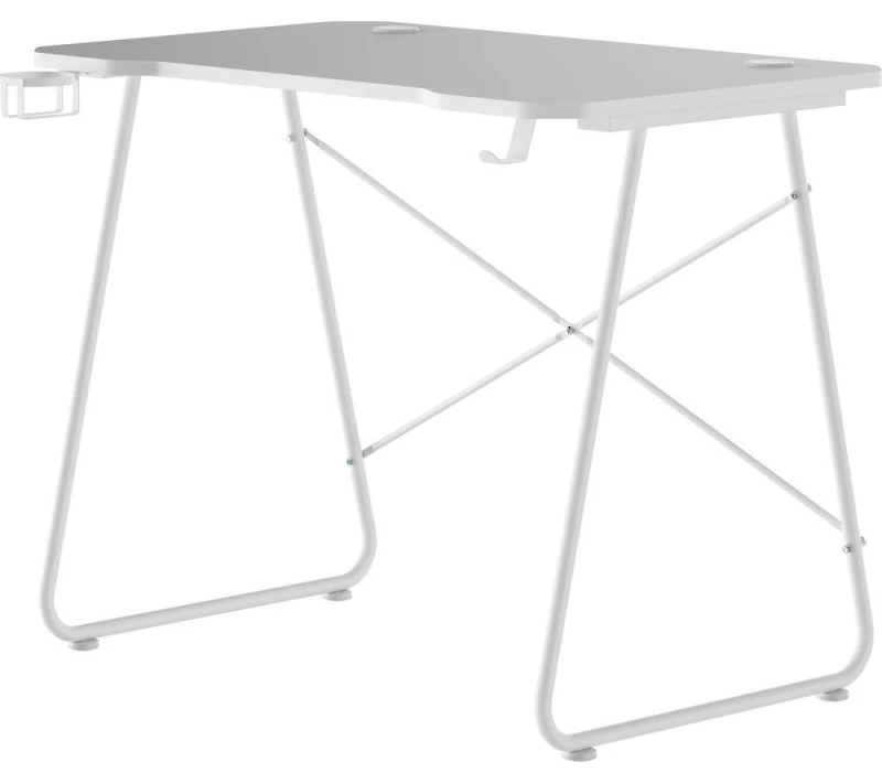 Image of PROPERAV Office Computer Desk - White 5055189047921