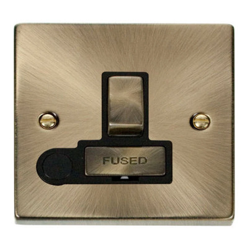 Image of SE Home Antique Brass 13A Fused Ingot Connection Unit Switched With Flex Gold unisex