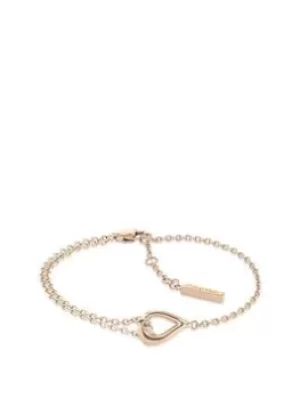 Image of Calvin Klein Sculptured Drops Ladies Bracelet, Gold, Women