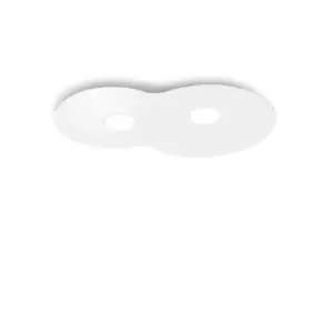 Image of Circle Lifestyle Surface Mounted Ceiling Light - White Finish, 2x GX53