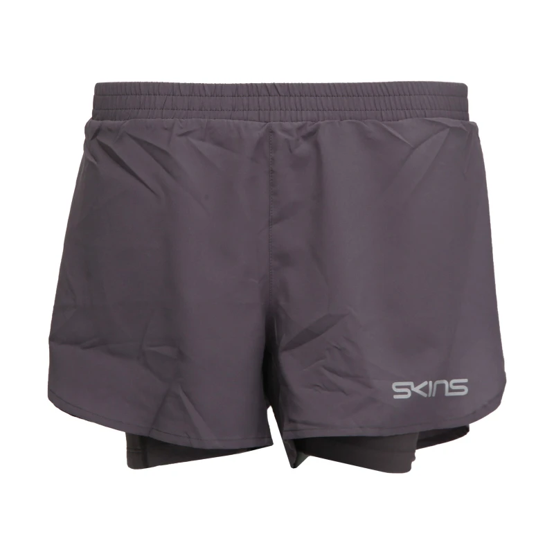 Image of Skins Sr3 Superpose Performance Shorts Womens - Grey Grey 8