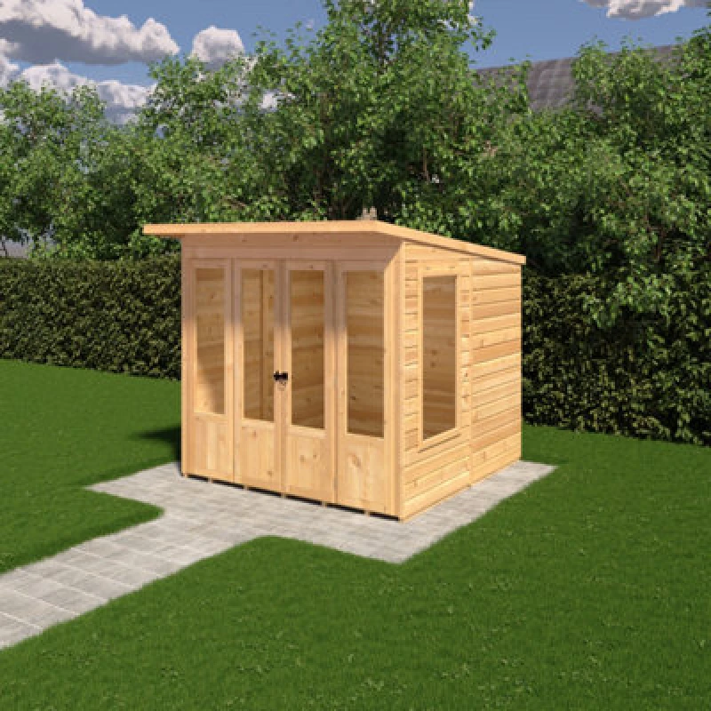 Image of Shire Parham Summerhouse With Double Doors 7X7ft