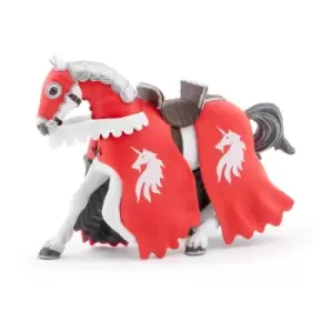 Image of Papo Fantasy World Horse of Unicorn Knight with Spear Toy Figure,...