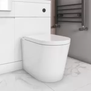 Image of Back to Wall Rimless Toilet with Soft Close Seat - Newport