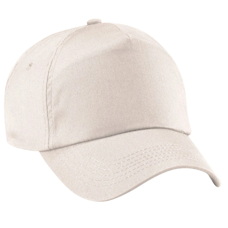 Image of Beechfield Beechfield Men Plain Original 5 Panel Baseball Cap Pack of 2 in Light Sand Light Sand One Size Male 5059269086756