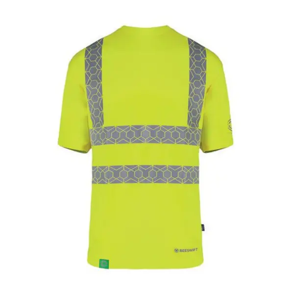 Image of Beeswift Envirowear Beeswift Envirowear High Visibility Short Sleeve T-Shirt Saturn Yellow XL EWCTSSYXL