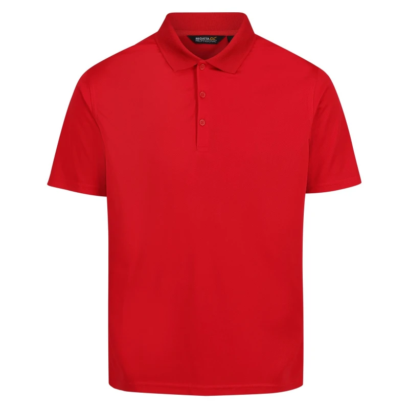 Image of Regatta Professional Mens Moisture Wicking Polo Shirt in Red Size: XS Red Male XS