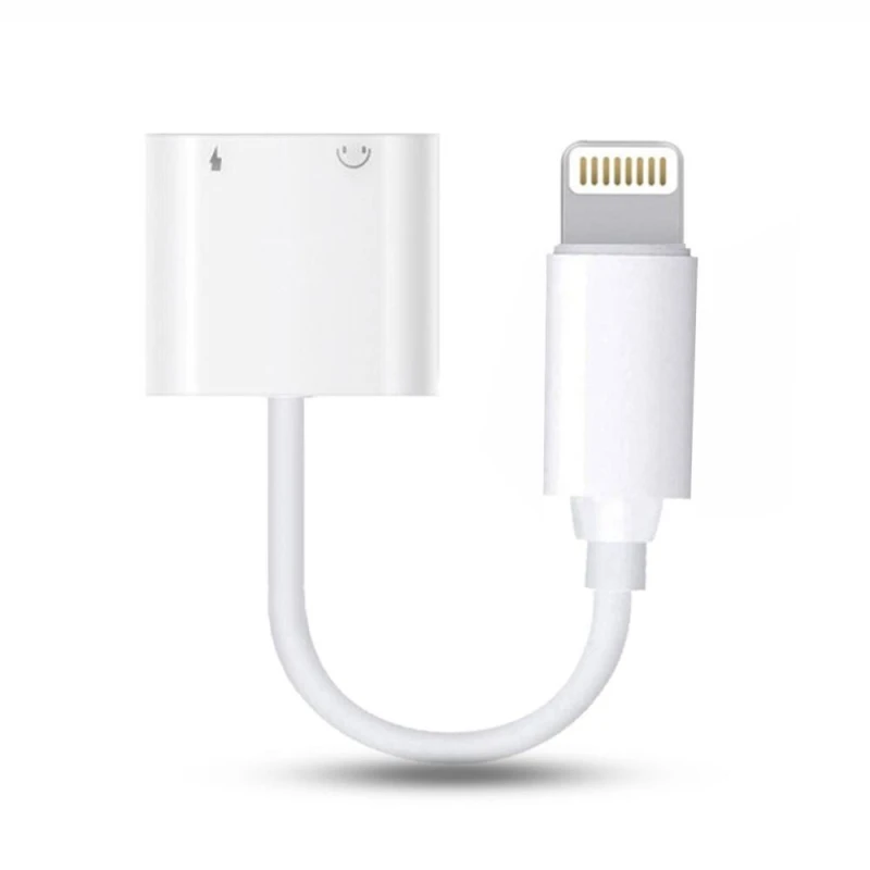 Image of FX High-Fidelity 2-in-1 Phone Audio Adapter for iPhone 7/8/XR - White