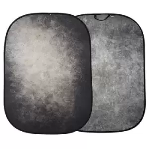 Image of Manfrotto Vintage Collapsible Reversible Background 1.5 x 2.1m - Smoke / Concrete