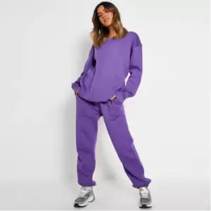 Image of I Saw It First Ultimate Oversized Sweatshirt Dress - Purple