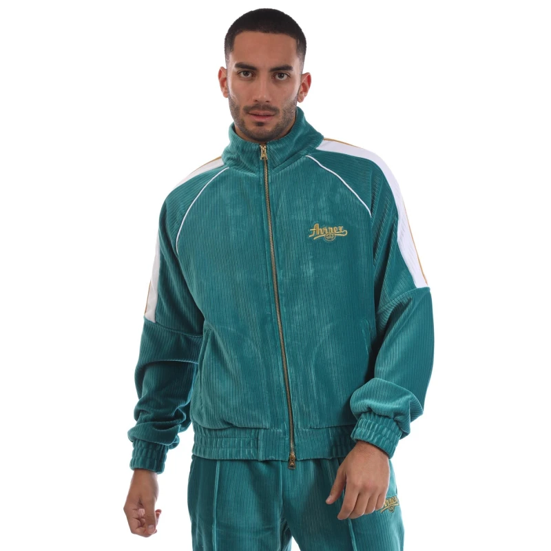 Image of Avirex Mens KingsB Tracksuit Top Green male X Small