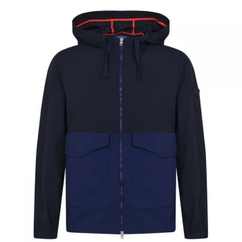 Image of Gant Colour Block Wind Jacket - Navy 409