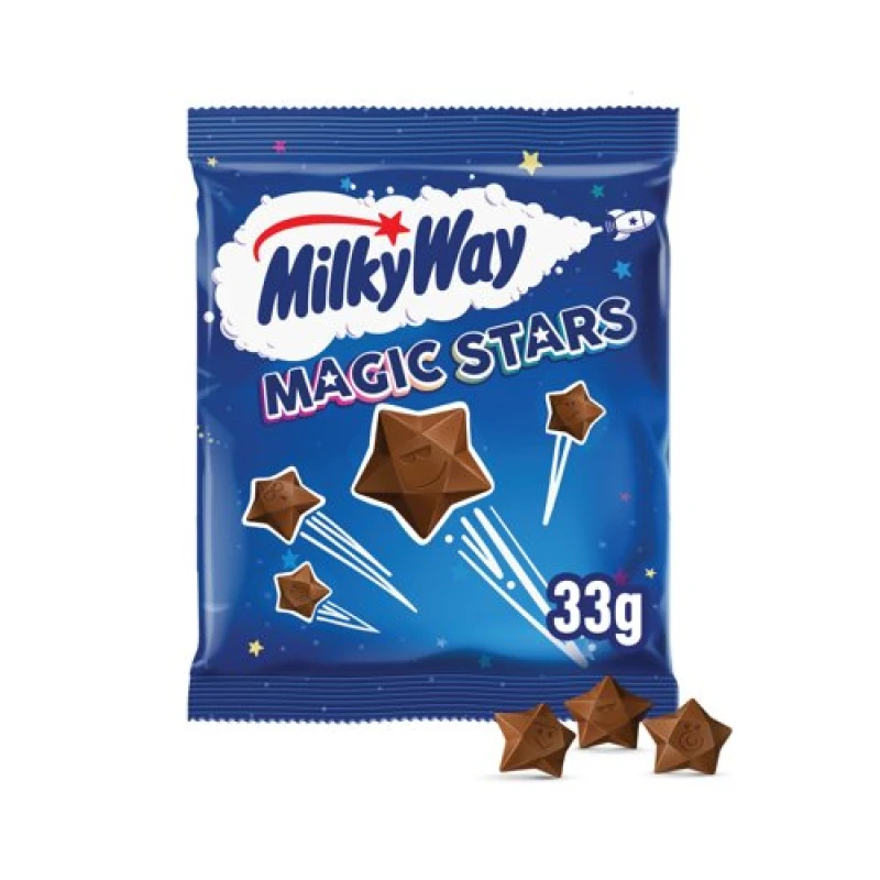 Image of Milky Way Magic Stars Milk Chocolate Bag 33g (36 Pack) 100532