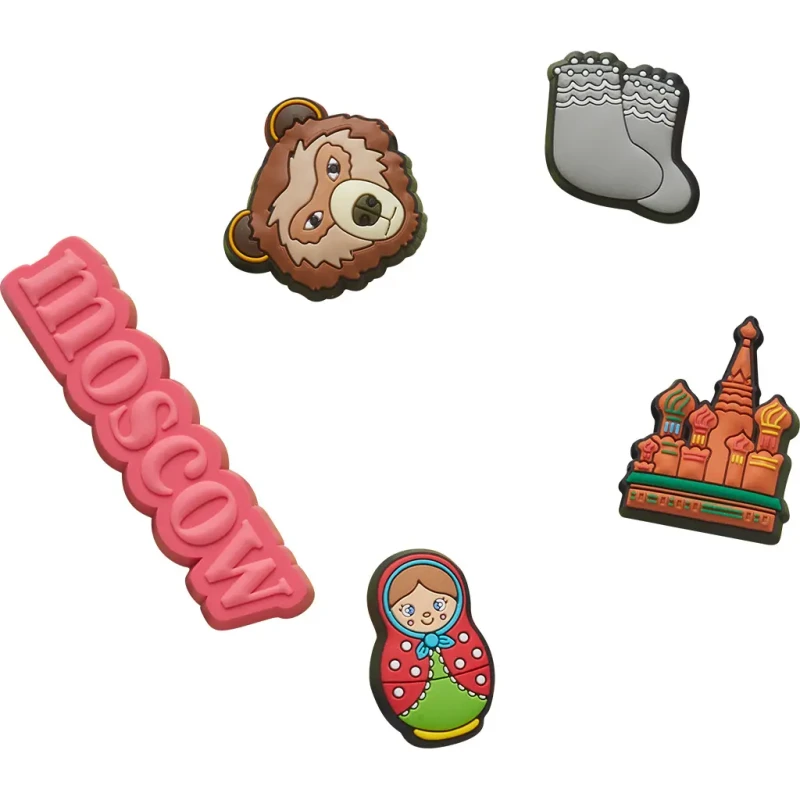 Image of Crocs Jibbitz Crocs Moscow Wndrlst Clctn (x5) Multicolore Unisex TU