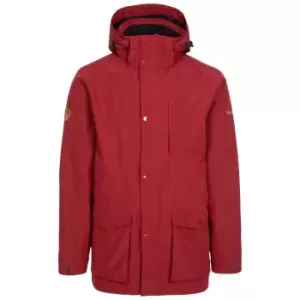 Image of Trespass Mens Sandy Waterproof Jacket (L) (Merlot Marl)