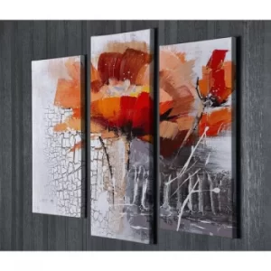 Image of UC042 Multicolor Decorative Canvas Painting (3 Pieces)