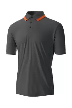 Image of Jaquard Knit Polo Shirt