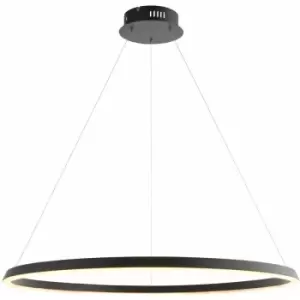Image of Ceiling Pendant Light - Matt Black & White Silicone - 45W LED - Bulb Included