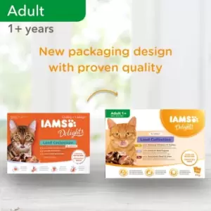 Image of IAMS Delights Adult Land in Gravy Cat Food 12 x 85g