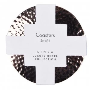 Image of Hotel Collection Coaster Set of 4 - Copper