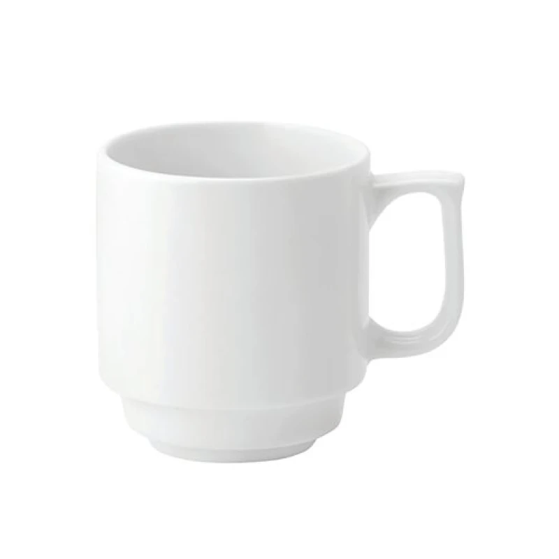 Image of Pure White Stacking Mug 285ml (6 Pack) E90028-B06036