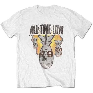 Image of All Time Low - Da Bomb Unisex Medium T-Shirt - White