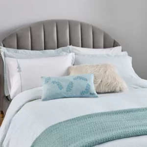 Image of Katie Piper Restore Candy Stripe Single Duvet Cover Set, Green