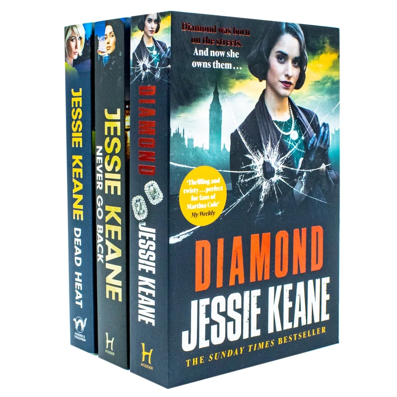 Image of Jessie Keane 3 Book Set Never Go Back Dead Heat And Diamond A Crime Novel Collection Jessie Keane Books