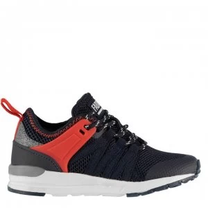 Image of Fabric Gala Run Childrens Trainers - Navy