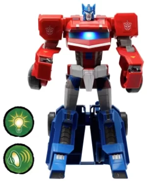 Image of Transformers Dinobots Unite Roll N Change Optimus Figure